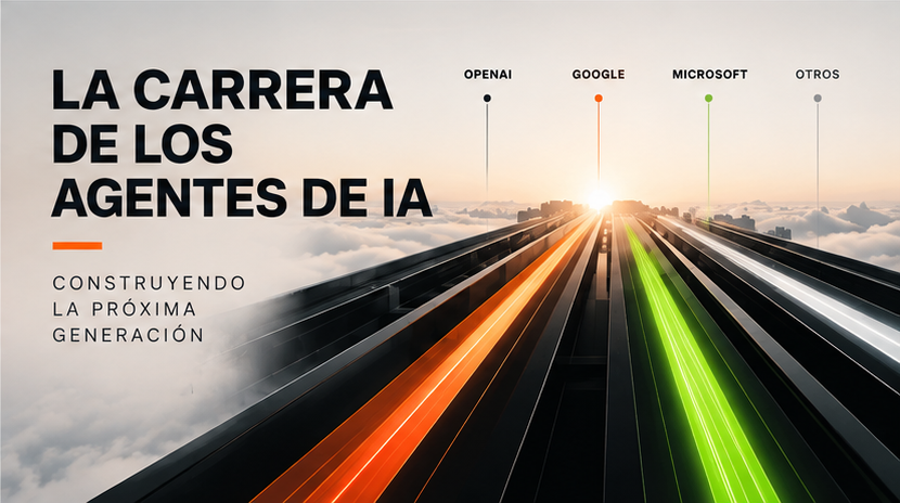 Visualización de la carrera de los agentes de IA para el artículo en español
