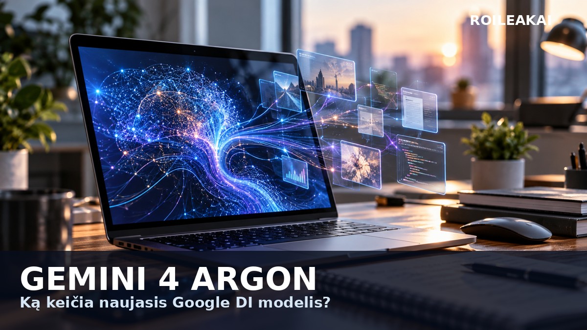 Visualización editorial de inteligencia artificial en una pantalla de ordenador